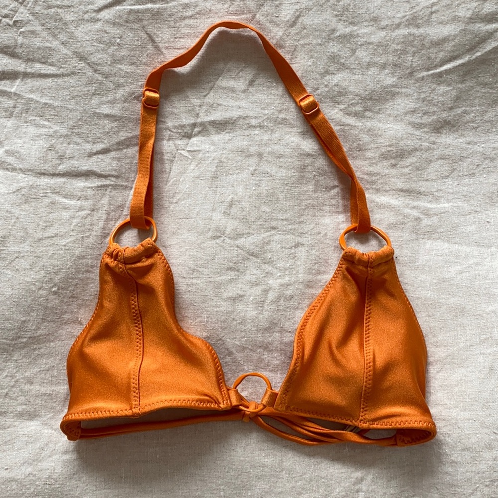 Cult gaia Misha bikini top XS in orange